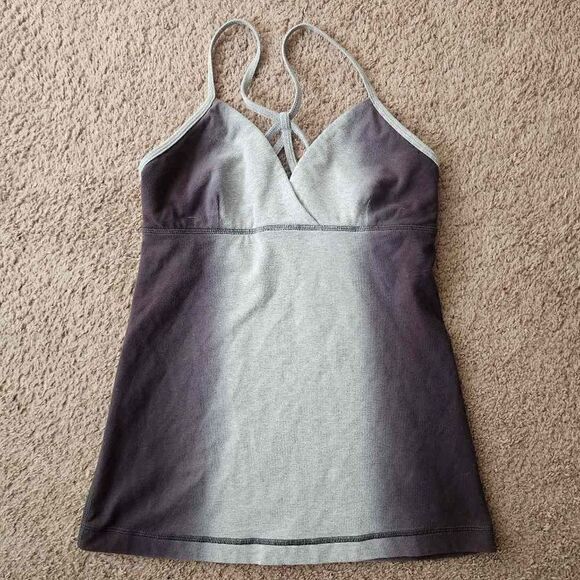 Lululemon Athletica Women's Satya Tank Heathered Grey Size 6 - Picture 1 of 8